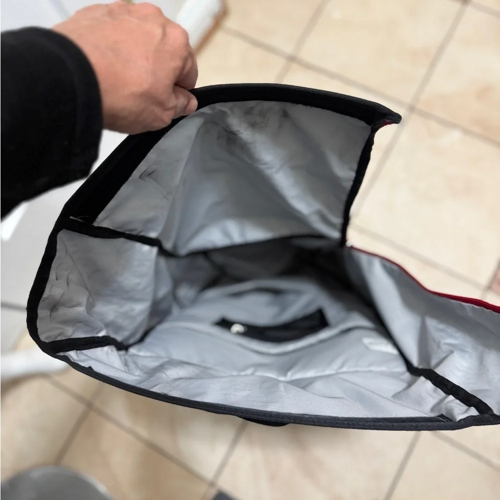 Polyester,Nike Sport Golf Backpack III Roll Top Nike Black and Red Men's